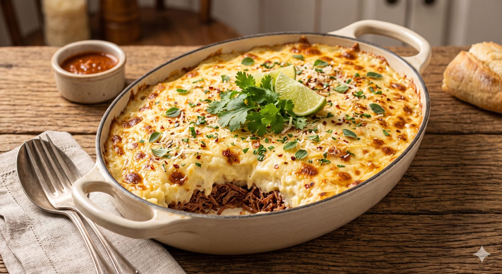 Escondidinho de Carne Seca com Catupiry